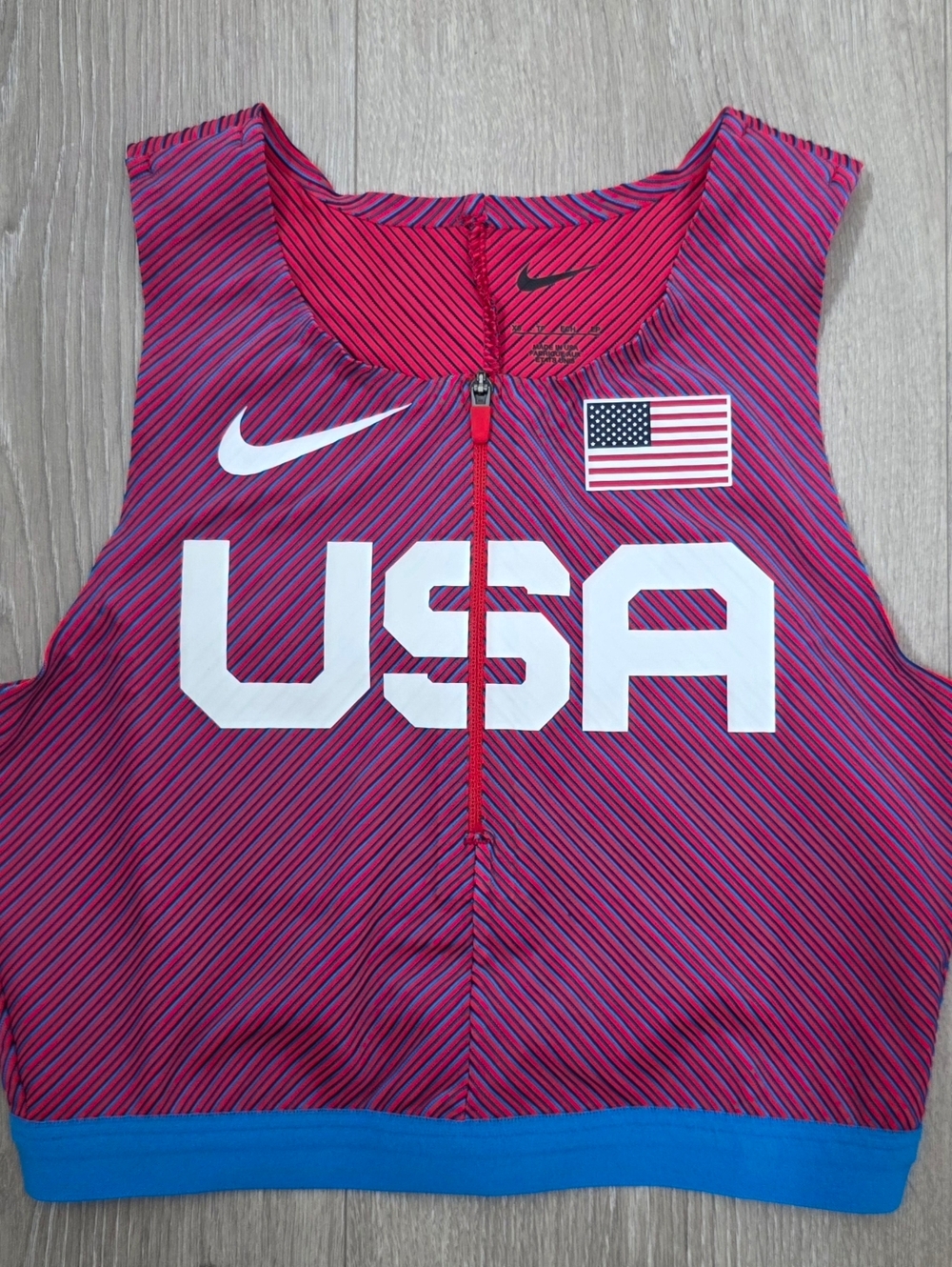 Nike Pro Elite Made In USA Olympic Team Racing Top AO8736-602 Women's Sz XS NWOT